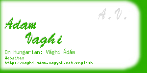 adam vaghi business card